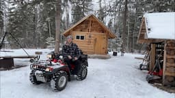 Solo cabin trip in the boreal forest winter!