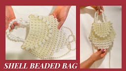 HOW TO MAKE A BEADED SHELL BAG/HOW TO MAKE A SHELL BEADED BAG/DIY BEADED BAG/HOW TOMAKE A BEADED BAG