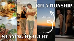 STAYING HEALTHY as a COUPLE: our workouts, food, long distance tips, + 2 year anniversary!