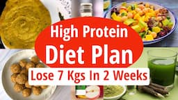 High Protein Diet Plan For Weight Loss | Lose 7 Kgs In 2 Weeks | High Protein Foods| EatmoreLosemore