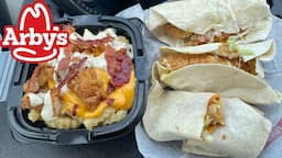 Arby’s: Chicken Bacon Ranch Loaded Fries and Honey Mustard, Ranch & BBQ Chicken Wrap Review