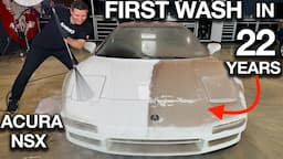 First Wash in 22 Years: Acura NSX Lowest Mile Barn Find Detail!