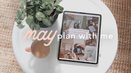 🫶🏻☁️ May Digital Plan with me | goals, vision boarding, reading journaling