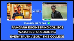 Ramgarh Engineering College🔥सारी सचाई 😮 Detailed College Review | College Life | Hostel | Sports