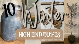 High End Dupes | Winter DIY Home Decor Look for Less