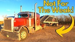 I Spent 48-Hours As A Truck Driver! It's Not For The WEAK! 389 Flat Top Peterbilt!