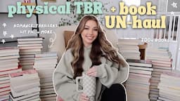 my physical TBR + huge book un-haul