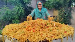 JAPANESE NOODLES PREPARED BY GRANNY | Indian Style Noodles | Veg village food