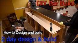 How to build a Home Bar - DIY Bar build/ How to Build a Bar