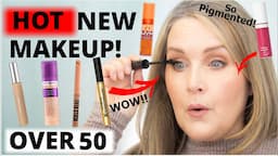 HOT MAKEUP RELEASES I'M TRYING THIS MONTH | Elf, Covergirl, NYX & More! Incredible for MATURE SKIN!🔥