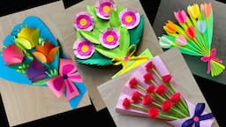 DIY paper flower bouquet ideas | Mother’s day gift ideas