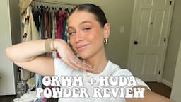 GRWM + HUDA BEAUTY SETTING POWDER REVIEW