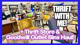 GREAT TRIP TO THE THRIFT! THRIFTING 2024 #9 & Haul! + Goodwill Bins Haul! Cottage, Vintage, RESALE!