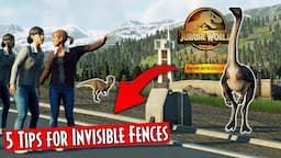 PETTING ZOO & MORE! 5 CREATIVE TIPS FOR INVISIBLE FENCES | Jurassic World Evolution 2 Dominion DLC