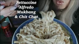 ASMR Fettuccine Alfredo Mukbang & Chit Chat | Tasting Spiced Coca Cola |Whispered #asmreating #food