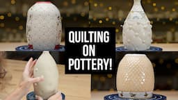 Quilted Pottery Projects - APPLYING QUILTING TECHNIQUES TO CLAY!