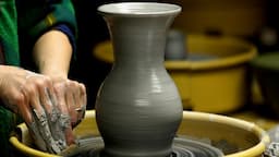 Throwing a Medium Size Vase Lesson On The Potter's Wheel