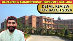 Maharishi Markandeshwar University Mullana | Mmdu Mullana | Admission Process 2024 | MMU