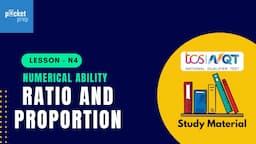 N5  RATIO AND PROPORTIONS  | TCS NQT