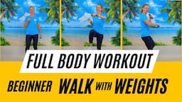 At home 30 Min LOW IMPACT ALL-IN-ONE  WALKING WORKOUT | Cardio, Strength, Balance & Flexibility