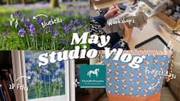 🌷 STUDIO VLOG #42 - Teaching workshops, going to workshops, a new kit, wet felts and so much more! 🌺