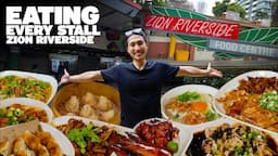 $100 HAWKER FOOD CHALLENGE! | EATING EVERY STALL AT ZION FOOD CENTRE! | Singapore Street Food Tour!