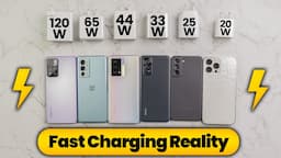 Reality of Fast Charging Smartphones😶 - 120 vs 65 vs 44 vs 33 vs 25 vs 20 Watts (Charging Test)