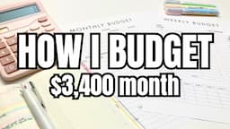 How I budget as a single mom | Low income, $3,400 per month | April Week 1 2024