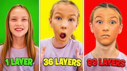 100 Layers of Makeup!!