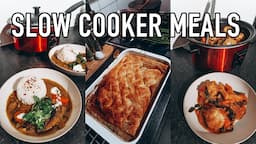 3 SLOW COOKER RECIPES | EASY VEGETARIAN RECIPES