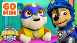 Super Rubble Rescues Adventure Bay! w/ PAW Patrol Chase & Skye | 1 Hour Compilation | Rubble & Crew