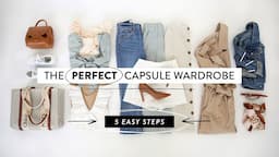 How to Build a SIMPLE Capsule Wardrobe in 5 Easy Steps ✨ Minimalist Travel Capsule Wardrobe 2024