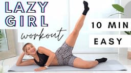 LAZY GIRL WORKOUT - No Jumping, No excuses :) FULL BODY