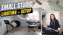 TRANSFORMING Small Space Into Youtube Studio // How to light small youtube studios