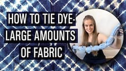 How to Tie Dye Large Items - How to Tie Dye Fabric | Onyx Art Studios