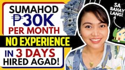 NO EXPERIENCE: ₱30,000/Month ONLINE JOB: EASY APPLICATION | For PINOYS: Now Hiring!