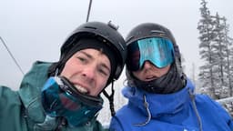 Took my future wife skiing…