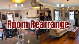 Primitive Elegance: Home Makeover Series/Living - Dining Room Swap