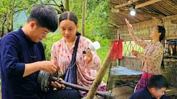 The 17-year-old girl was happy to use natural electricity and water for the first time