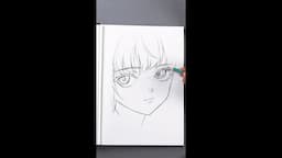 【イラストメイキング】Sketch simple Anime Face | Easy Tutorial #art #drawing