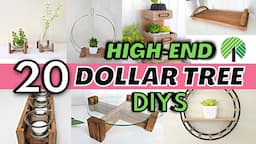 20 BRILLIANT Dollar Tree DIYS & Hacks | INSTANTLY Transform Your Home On A BUDGET