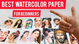 THE BEST WATERCOLOR PAPER FOR BEGINNERS used by Pro 🔥 🧊