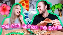 WE ARE GOING TO BALI!! 🌴🐚🌺🌊🥭 PIZZA MUKBANG 🤤 !!!!! | Coco Eats