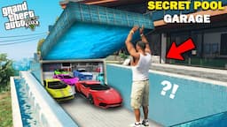 GTA 5 : Franklin Unlocked The Most Secret Pool Garage In His Swimming Pool GTA 5 !