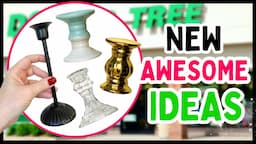 20 NEW DOLLAR TREE DIY IDEAS Using Dollar Tree CANDLESTICK HOLDERS! DOLLAR TREE HACKS