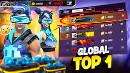 Global Top 1 in Badges 🤫 40000 Diamonds Gaya Paani में 💎😂 Free Fire Max