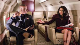 Billionaire Attracts A Married Woman On His Private Plane