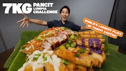 INSANE 7KG Pancit Canton Eating Challenge! | Over 20 Servings of Pancit Lechon & Lumpia Eaten SOLO!