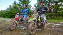 Pit Bike Race in the Muddiest Conditions