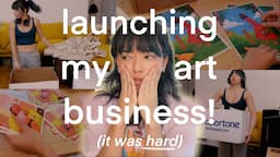 launching my online art shop 🚀 inventory, organizing, & website design